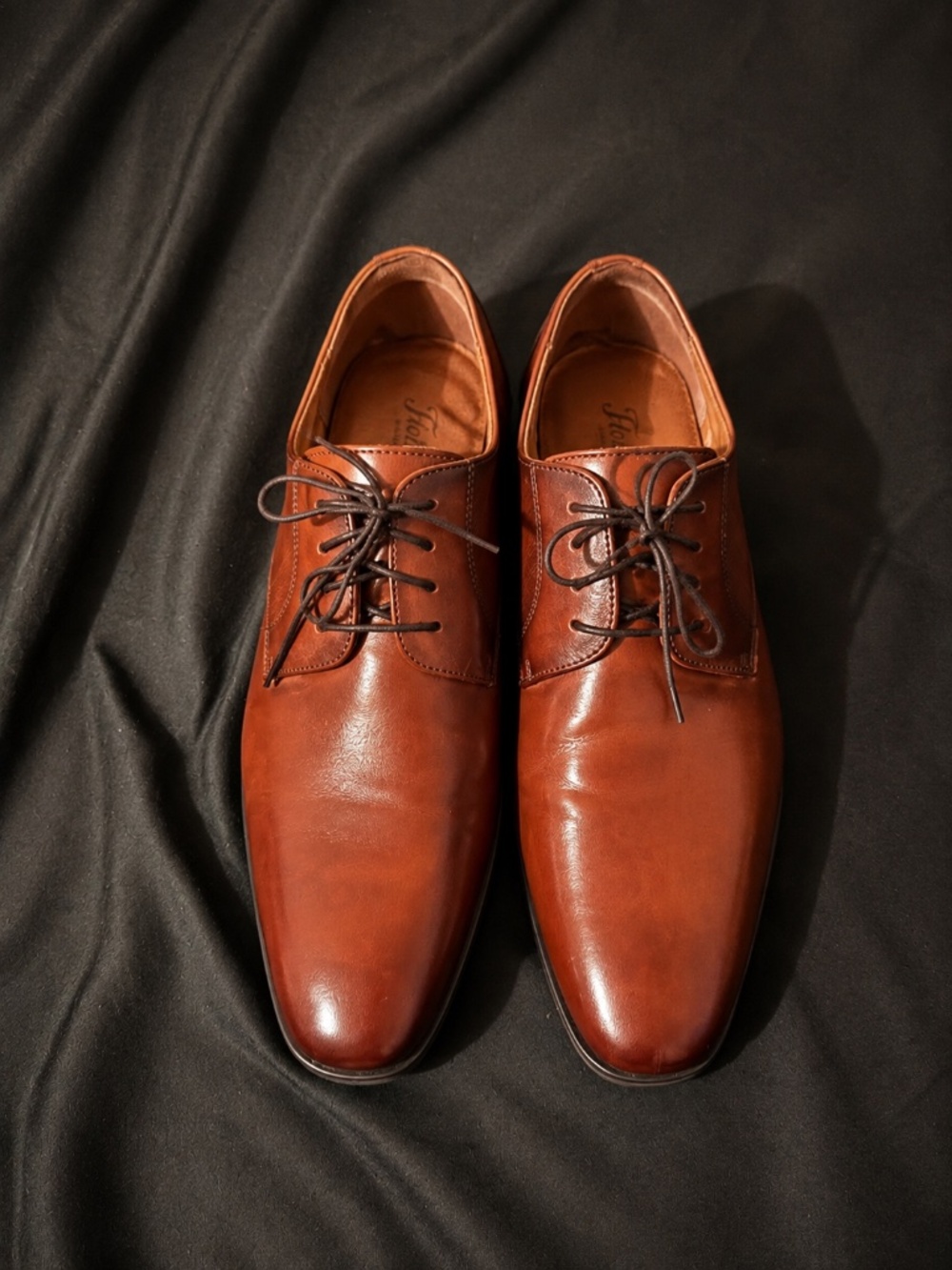 Florsheim Jackson Plain Toe Oxford Cognac Size 9 NWT